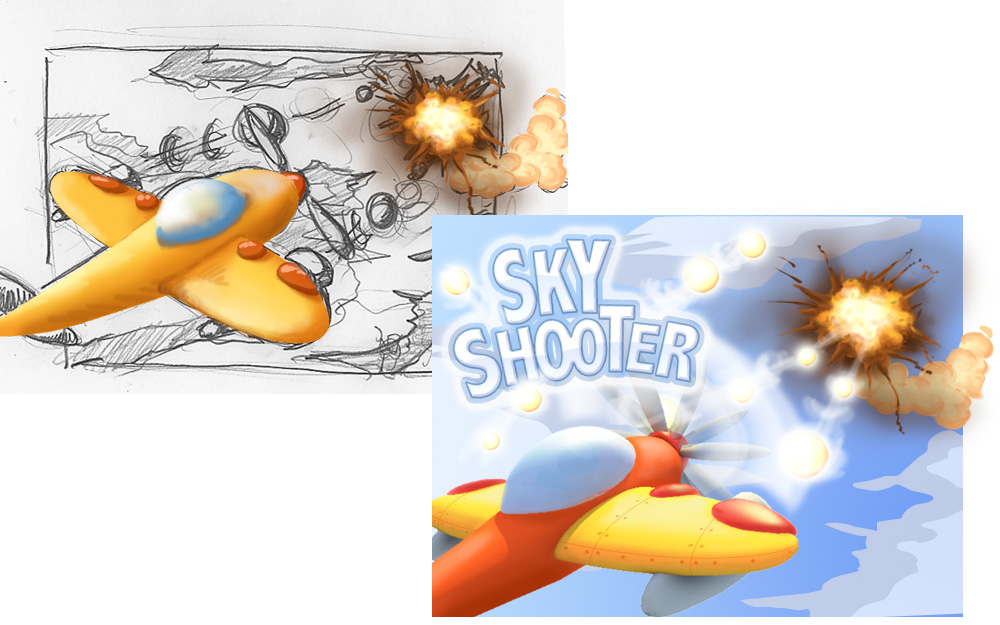 Jeu Sky shooter